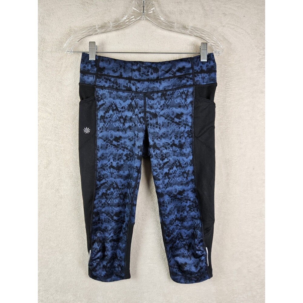 Athleta Women's Side Ruched Pocket Athletic Cropped Leggings Size S